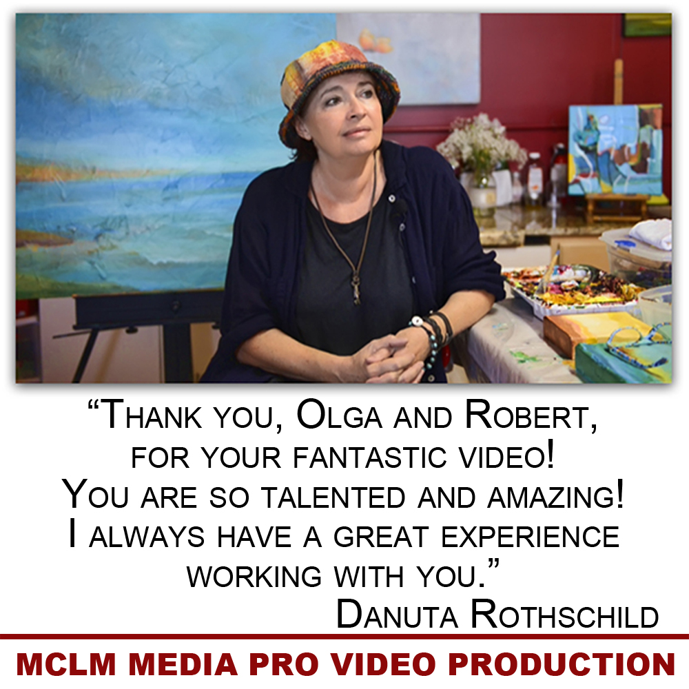 Danuta Rothschild Martin County Artist, MCLM Medis Pro Video Production and Social Media Marketing on the Treasure Coast
