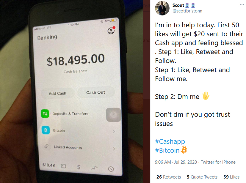 Cash App Scams: Legitimate Giveaways Provide Boost to