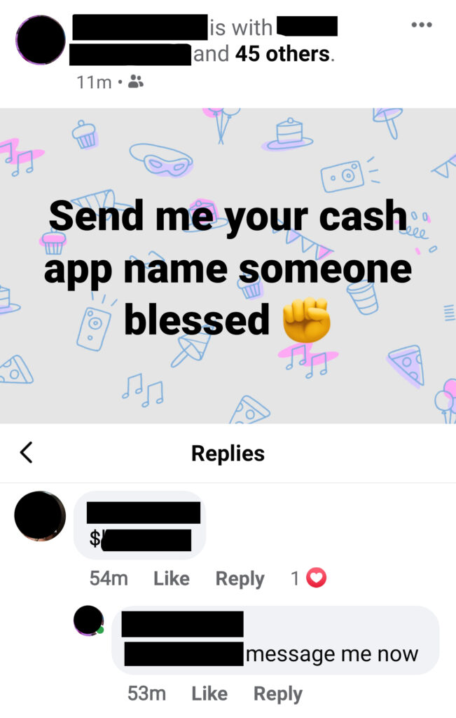 They Post Giveaway And Ask You If You Have Cash App Why Mclm Media Pro
